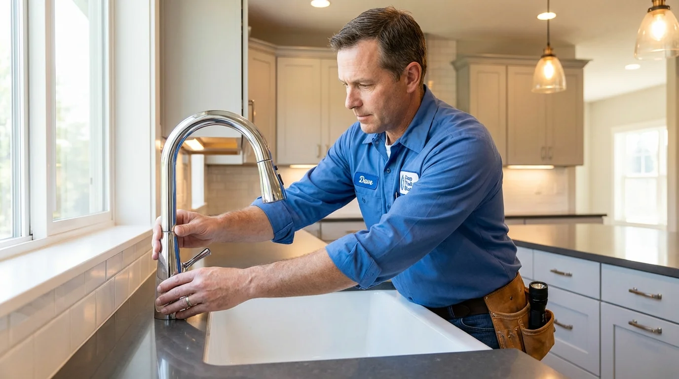 Kitchen faucet installation by Johns Plumbing LLC in Northvale