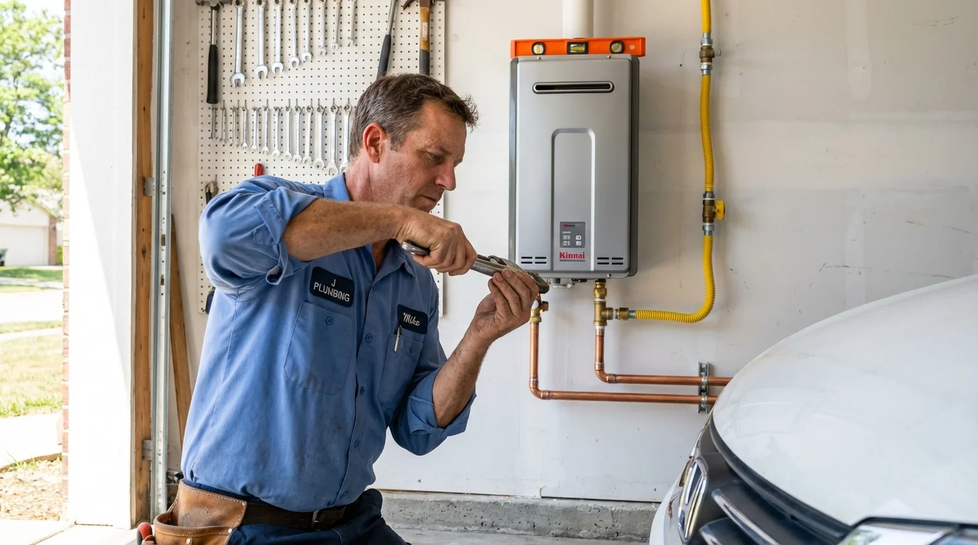 Tankless water heater installation by a Johns Plumbing LLC plumber in Northvale